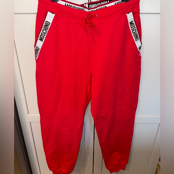 Moschino Underwear Red Logo Tape Joggers NWTSize MNWT ❤️